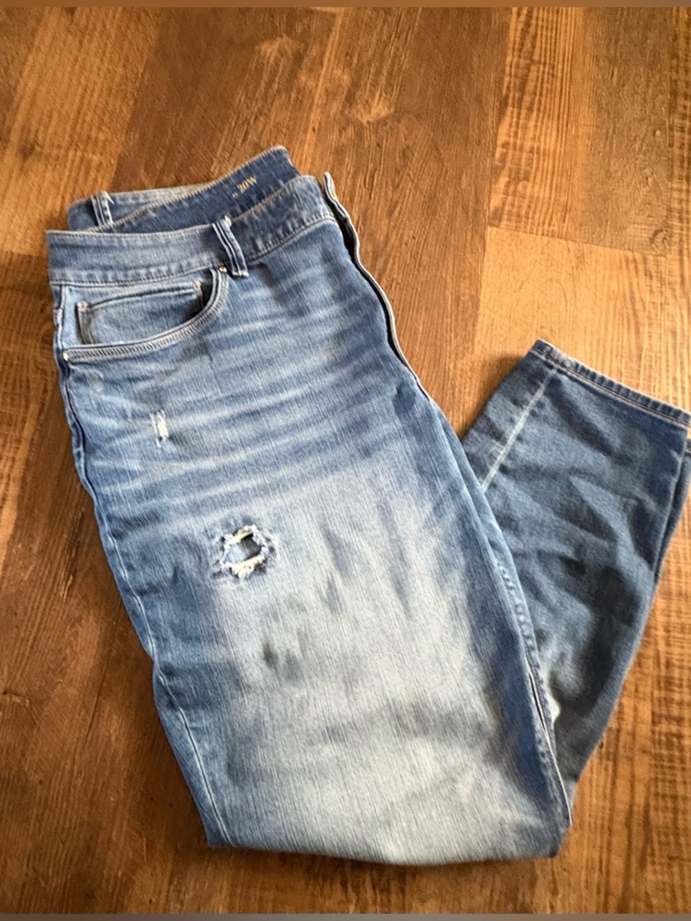 White House Black Market The Skinny Ankle Jeans HTF 20W plus distressed stretch - Picture 2 of 12